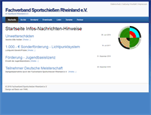 Tablet Screenshot of fachverband-sportschiessen-rheinland.de